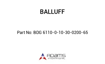BDG 6110-0-10-30-0200-65									
