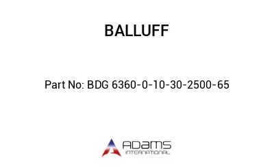 BDG 6360-0-10-30-2500-65									