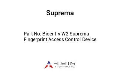 Bioentry W2 Suprema Fingerprint Access Control Device