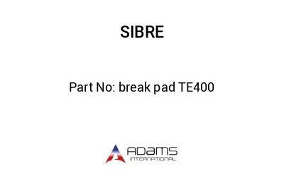 break pad TE400