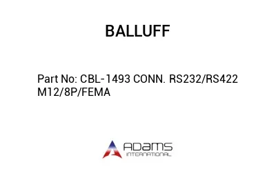 CBL-1493 CONN. RS232/RS422 M12/8P/FEMA									