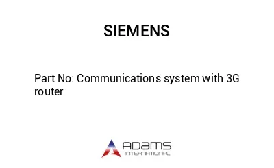 Communications system with 3G router