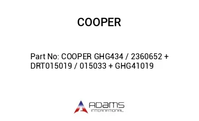COOPER GHG434 / 2360652 + DRT015019 / 015033 + GHG41019