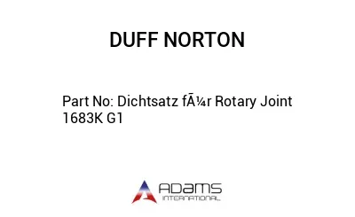 Dichtsatz fÃ¼r Rotary Joint 1683K G1