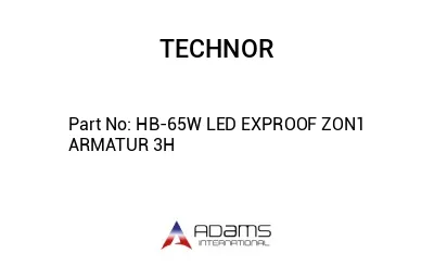 HB-65W LED EXPROOF ZON1 ARMATUR 3H