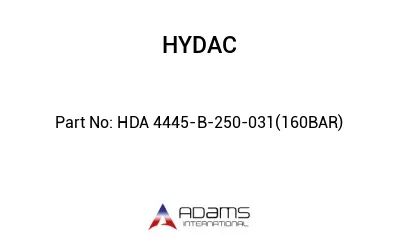 HDA 4445-B-250-031(160BAR)