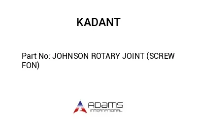 JOHNSON ROTARY JOINT (SCREW FON)