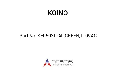 KH-503L-AL,GREEN,110VAC