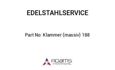 Klammer (massiv) 188