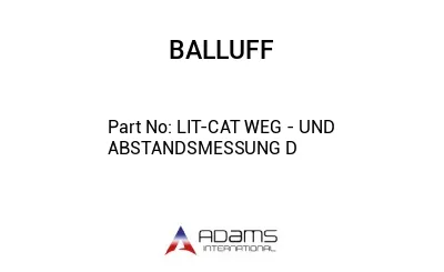 LIT-CAT WEG - UND ABSTANDSMESSUNG D									