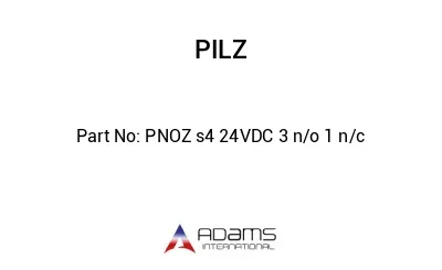 PNOZ s4 24VDC 3 n/o 1 n/c