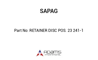 RETAINER DISC POS. 23 241-1