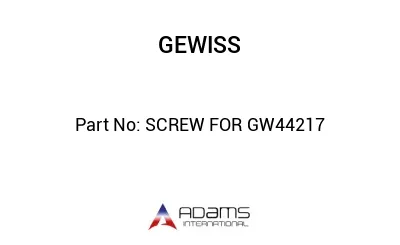 SCREW FOR GW44217