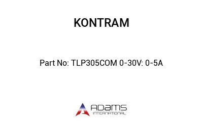 TLP305COM 0-30V: 0-5A