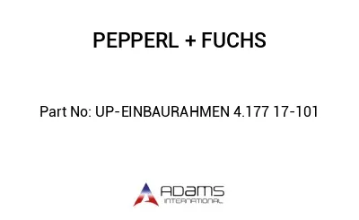 UP-EINBAURAHMEN 4.177 17-101