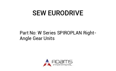 W Series SPIROPLAN Right-Angle Gear Units