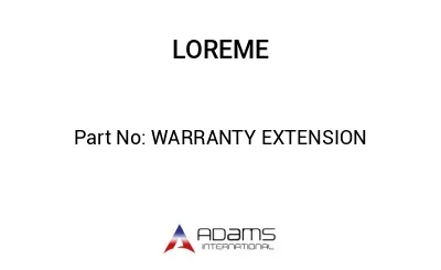 WARRANTY EXTENSION