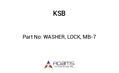 WASHER, LOCK, MB-7