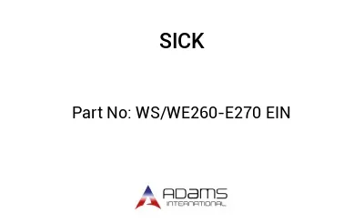 WS/WE260-E270 EIN